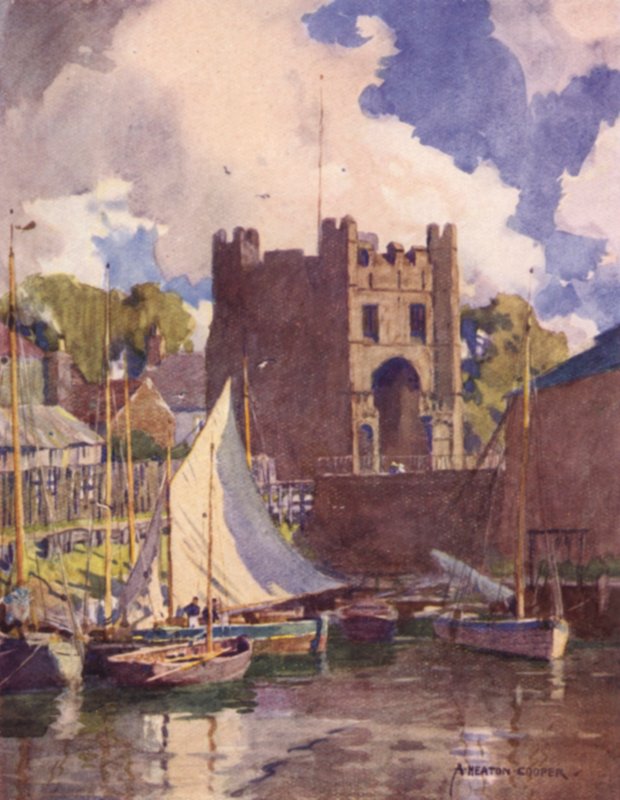 The South Gate, Kings Lynn, Norfolk af Alfred Heaton Cooper
