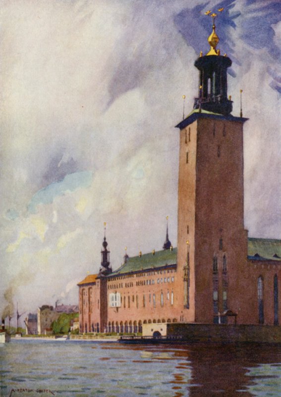 Rådhuset, Stockholm af Alfred Heaton Cooper