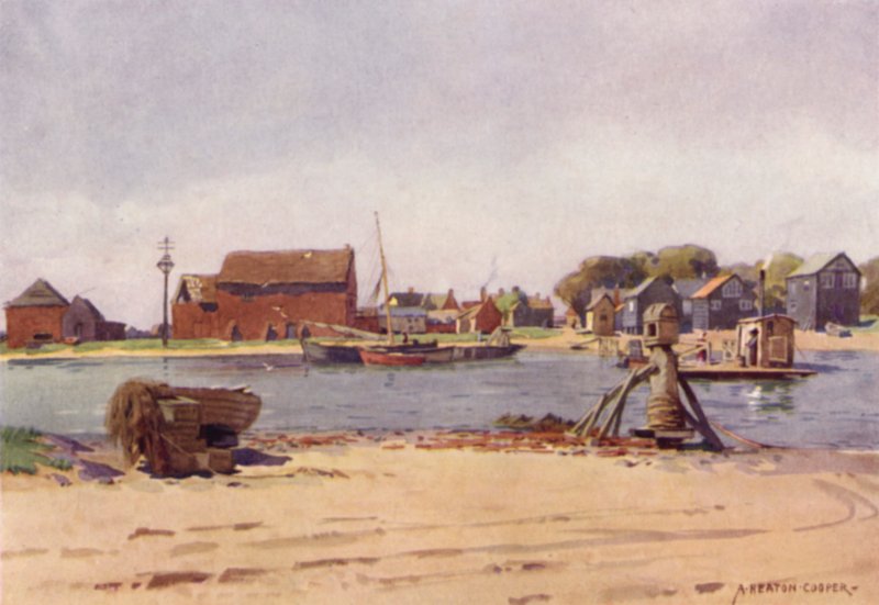 Walberswick Færge, Suffolk af Alfred Heaton Cooper