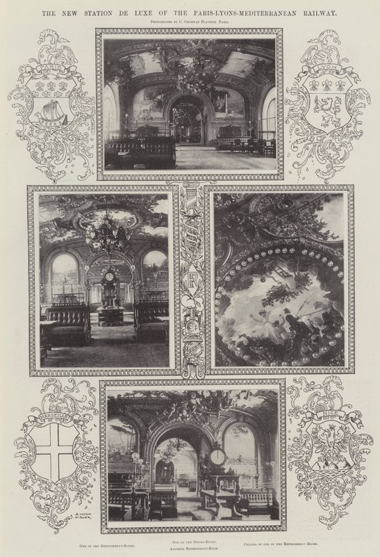 Den nye Station De Luxe af Paris-Lyons-Middelhavsbanen af Alfred Hugh Fisher