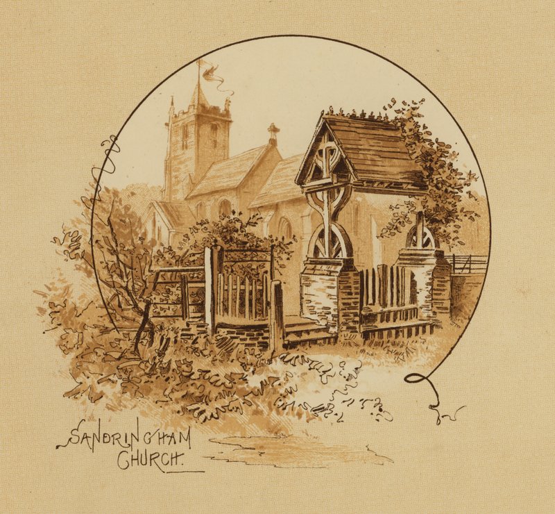Sandringham Church, Norfolk (chromolitho) af Alfred Johnson