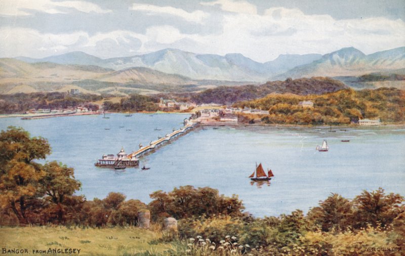 Bangor, fra Anglesey af Alfred Robert Quinton