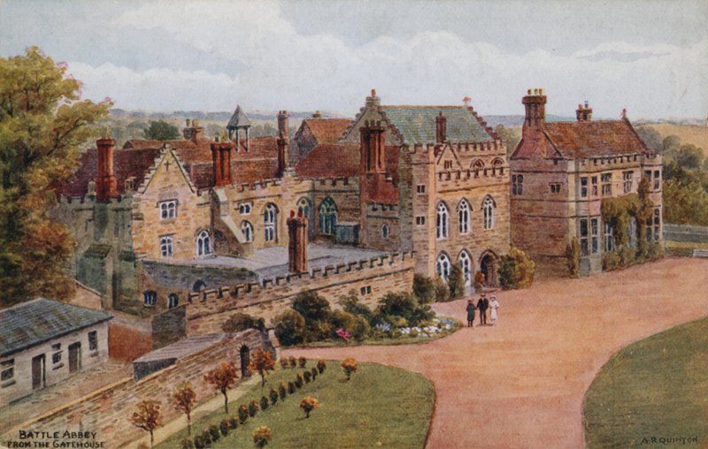 Battle Abbey, fra porthuset af Alfred Robert Quinton