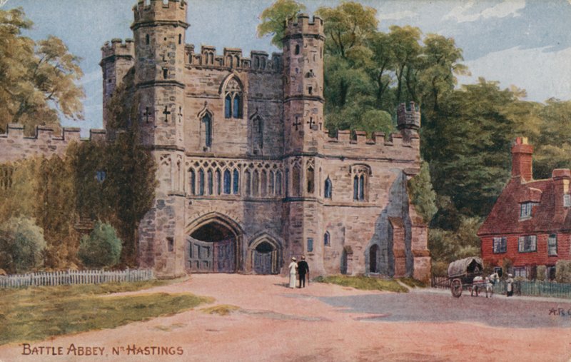 Battle Abbey nær Hastings af Alfred Robert Quinton
