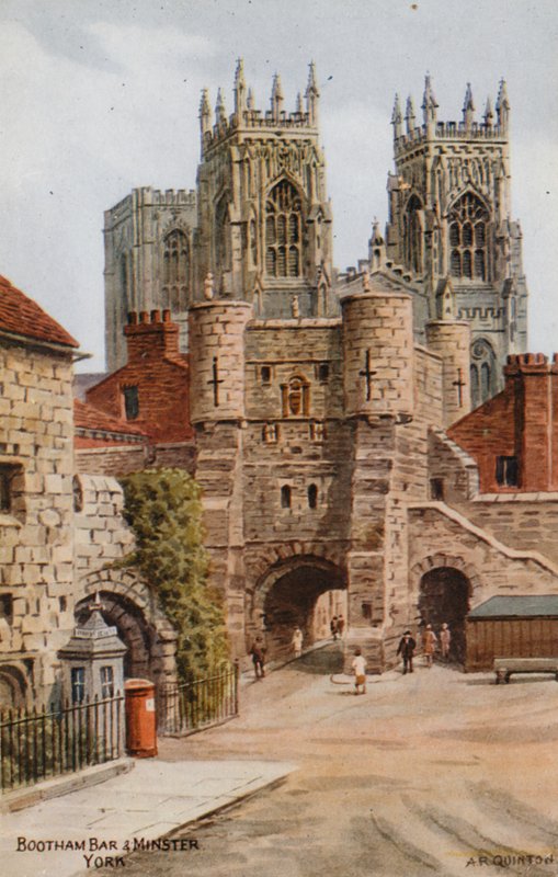 Bootham Bar and Minster, York af Alfred Robert Quinton