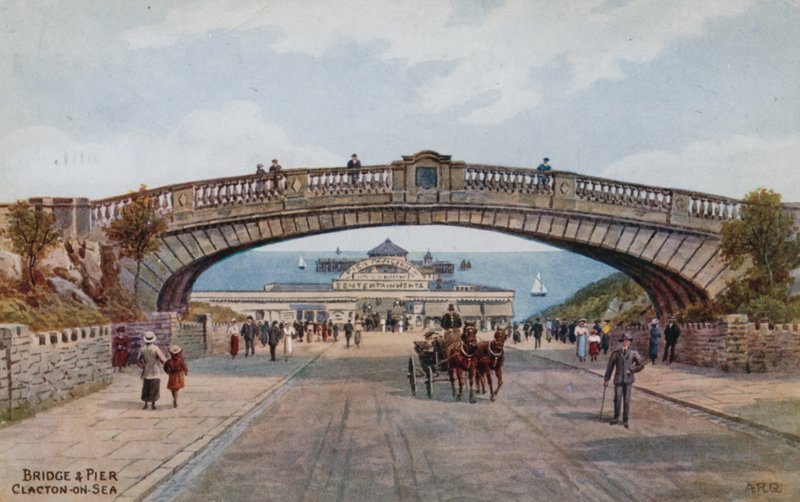 Bridge og Pier, Clacton-on-Sea af Alfred Robert Quinton
