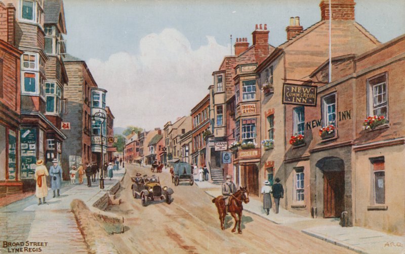 Broad Street, Lyme Regis af Alfred Robert Quinton