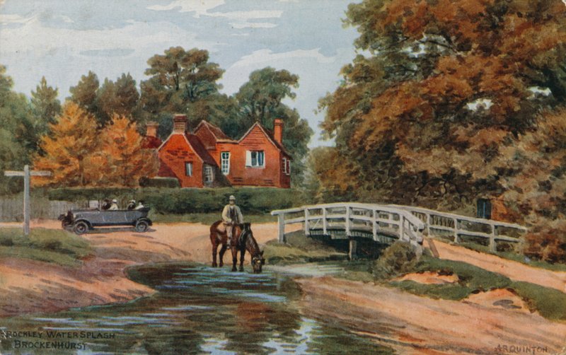 Brockley Water Splash, Brockenhurst af Alfred Robert Quinton