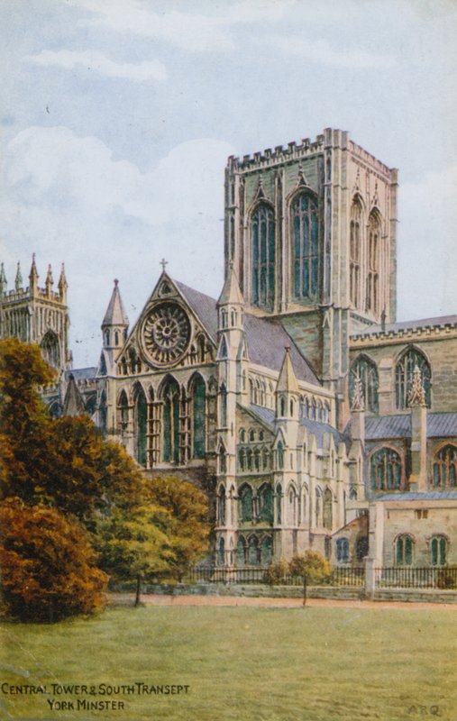 Central Tower og South Transept, York Minster af Alfred Robert Quinton