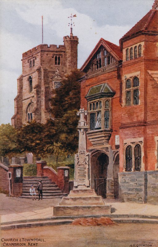 Kirke og rådhus, Cranbrook, Kent af Alfred Robert Quinton