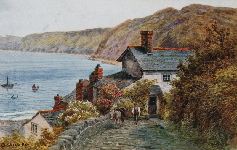 Clovelly Bay af Alfred Robert Quinton