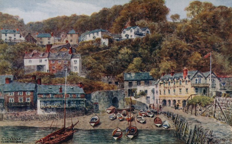 Clovelly fra Kajen af Alfred Robert Quinton