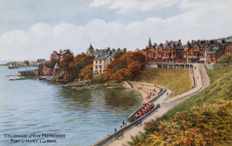 Colonnade og New Promenade, Port St Mary I of Man af Alfred Robert Quinton