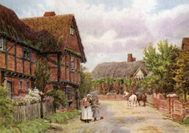 Sommerhuse, East Hagbourne af Alfred Robert Quinton