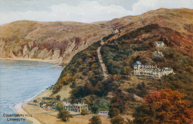 Countisbury Hill, Lynmouth af Alfred Robert Quinton
