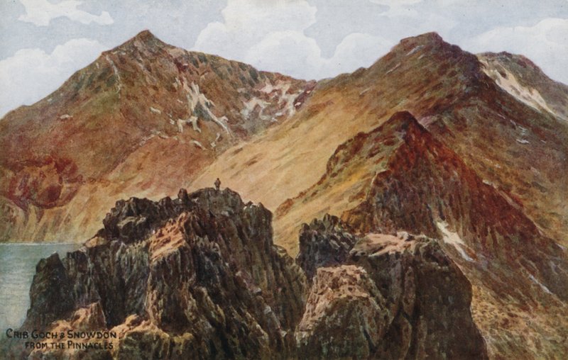Crib Goch og Snowdon, fra Pinnacles af Alfred Robert Quinton