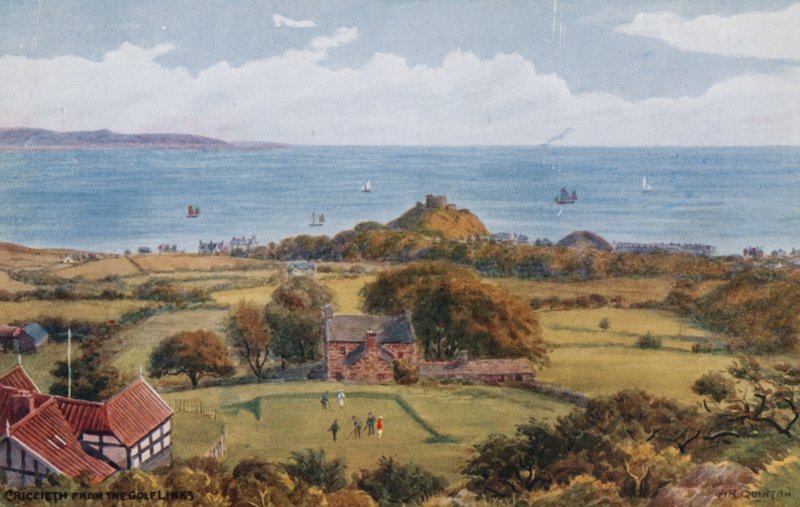 Criccieth fra Golf Links af Alfred Robert Quinton