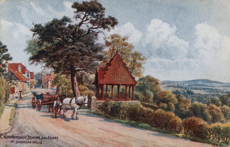 Crowborough Beacon fra Frant, Tunbridge Wells af Alfred Robert Quinton