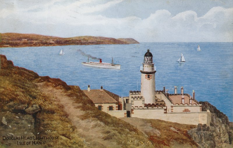 Douglas Head fyrtårn, Isle of Man af Alfred Robert Quinton