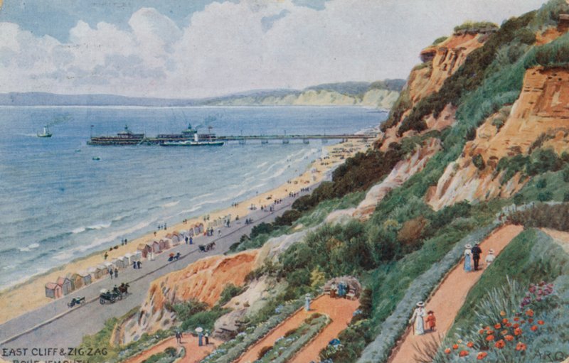 East Cliff og Zig Zag, Bournemouth af Alfred Robert Quinton