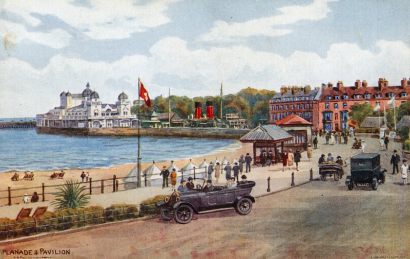 Esplanade og Pavillon, Weymouth af Alfred Robert Quinton