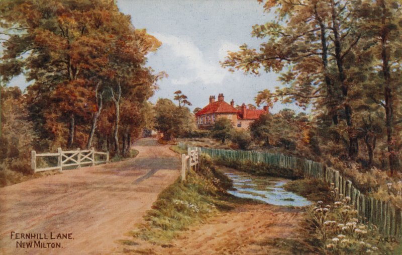 Fernhill Lane, New Milton af Alfred Robert Quinton
