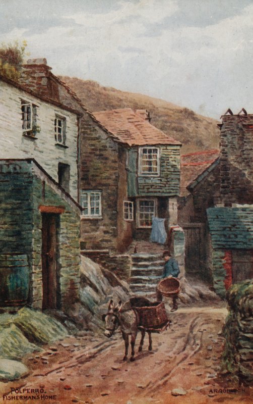 Fiskerhjem, Polperro af Alfred Robert Quinton