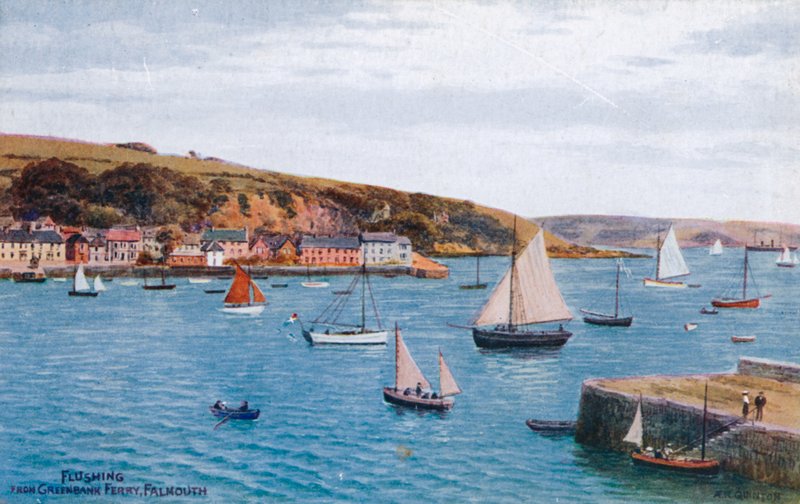 Flushing fra Greenbank Ferry, Falmouth af Alfred Robert Quinton