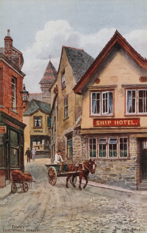 Fowey, Lostwithiel Street af Alfred Robert Quinton