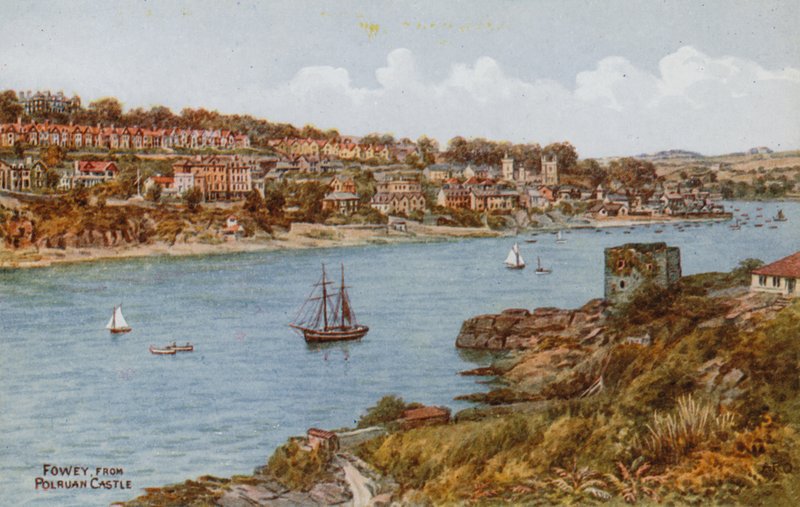 Fowey, fra Polruan Slot af Alfred Robert Quinton