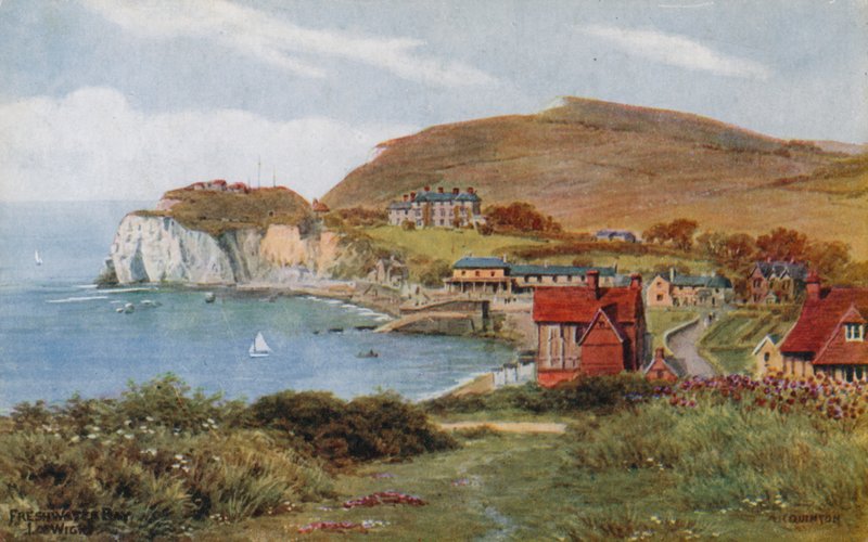 Freshwater Bay, I of Wight af Alfred Robert Quinton