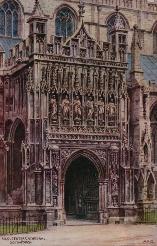 Gloucester Cathedral, South Porch af Alfred Robert Quinton