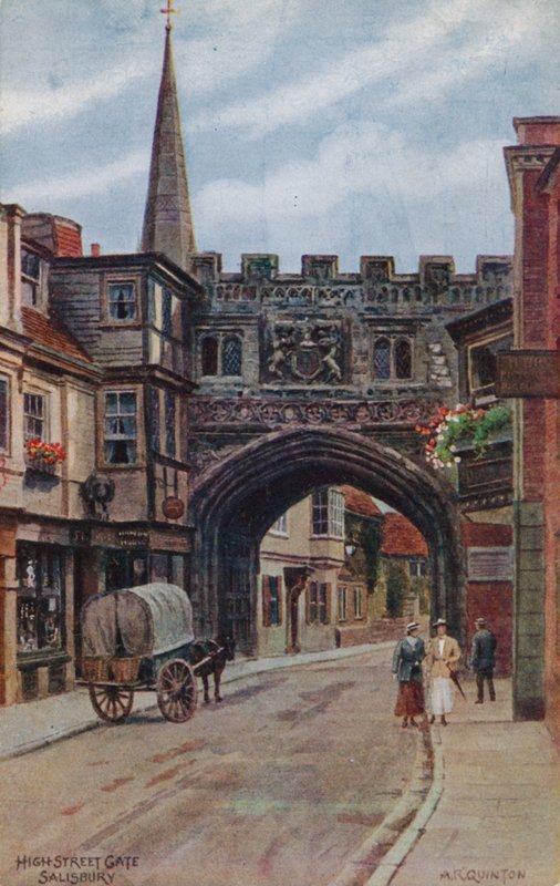 High Street Gate, Salisbury af Alfred Robert Quinton