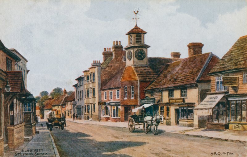 High Street, Steyning, Sussex af Alfred Robert Quinton