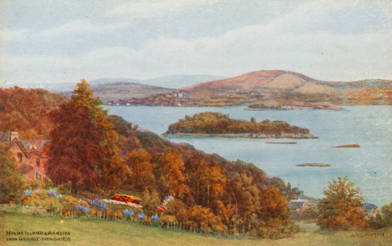 Holme Island og Arnside, fra Grange-over-Sands af Alfred Robert Quinton