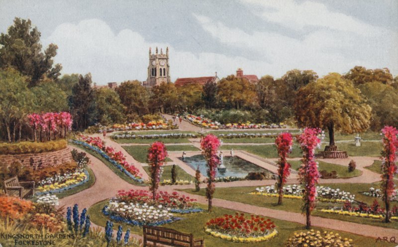Kingsnorth Gardens, Folkestone af Alfred Robert Quinton