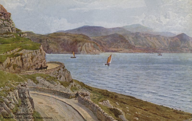Llandudno, Marine Drive og Welsh Mountains af Alfred Robert Quinton