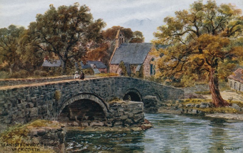 Llanystrumwdy Bridge, Nr. Criccieth af Alfred Robert Quinton