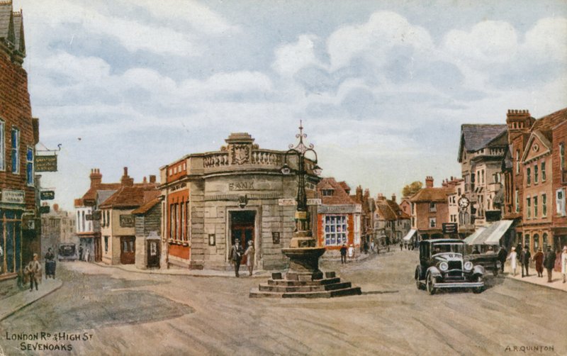 London Road og High Street, Sevenoaks af Alfred Robert Quinton
