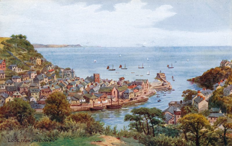 Looe, From The Downs af Alfred Robert Quinton