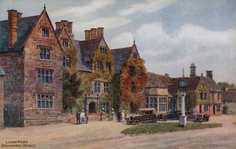 Lygon Arms, Broadway, Worcs af Alfred Robert Quinton
