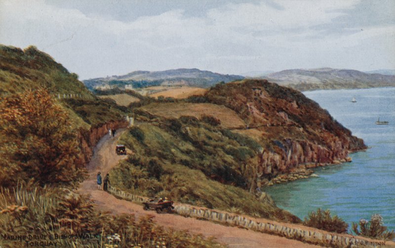 Marine Drive og Bishops Walk, Torquay af Alfred Robert Quinton