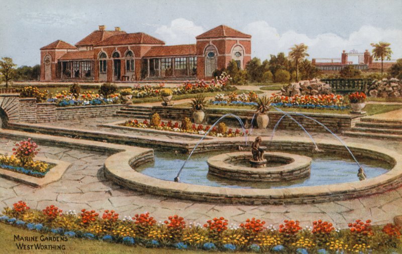 Marine Gardens, West Worthing af Alfred Robert Quinton