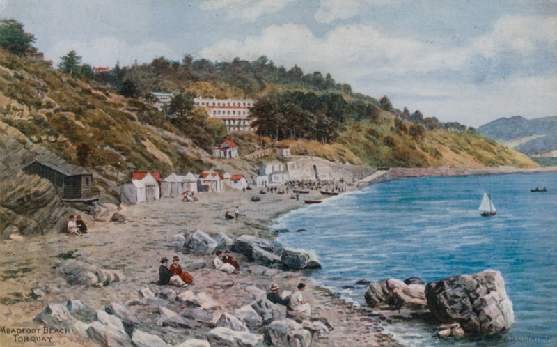 Meadfoot Beach, Torquay af Alfred Robert Quinton