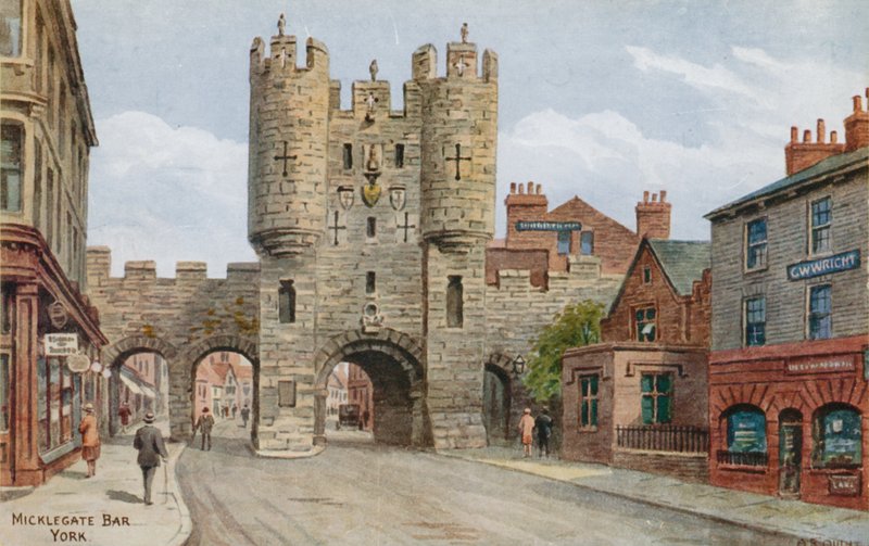 Micklegate Bar, York af Alfred Robert Quinton