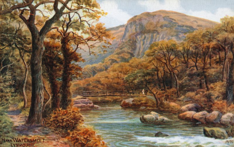 Tæt på Watersmeet, Lynmouth af Alfred Robert Quinton