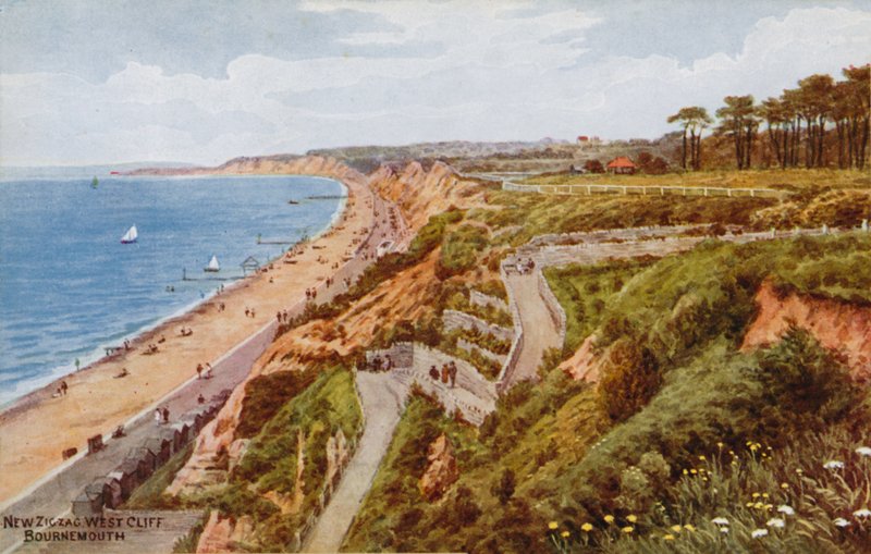 Ny Zig-zag West Cliff, Bournemouth af Alfred Robert Quinton