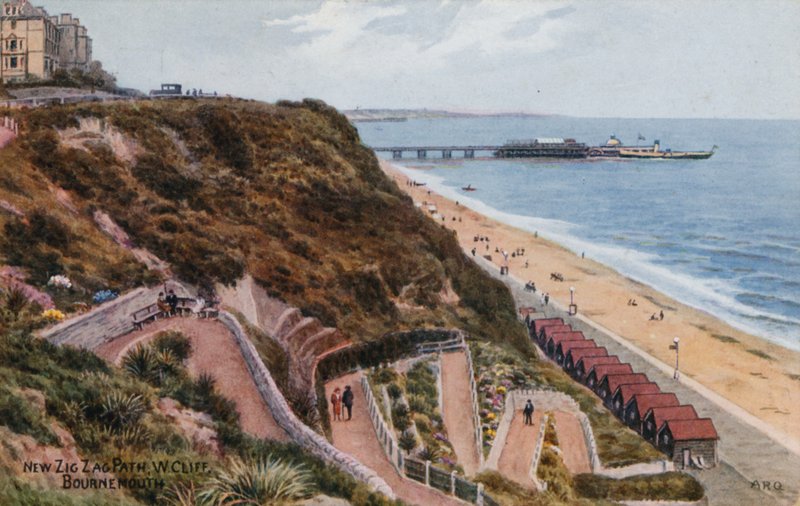 Ny Zig Zag Path, W Cliff, Bournemouth af Alfred Robert Quinton
