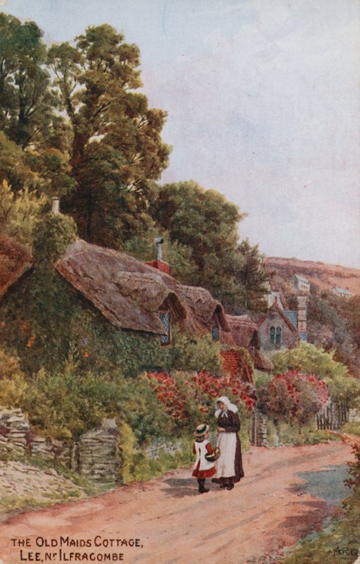 Old Maids Cottage, Lee, Ilfracombe af Alfred Robert Quinton