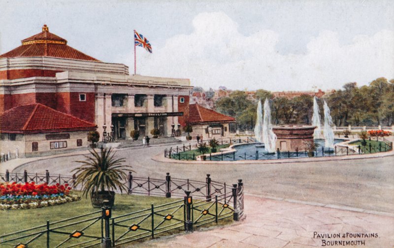 Pavillon og fontæner, Bournemouth af Alfred Robert Quinton